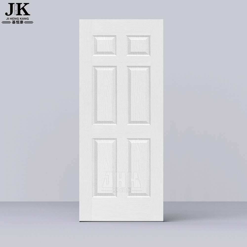 JHK-006 Китай Дешевые Интерьер 6 панели формованные двери кожи