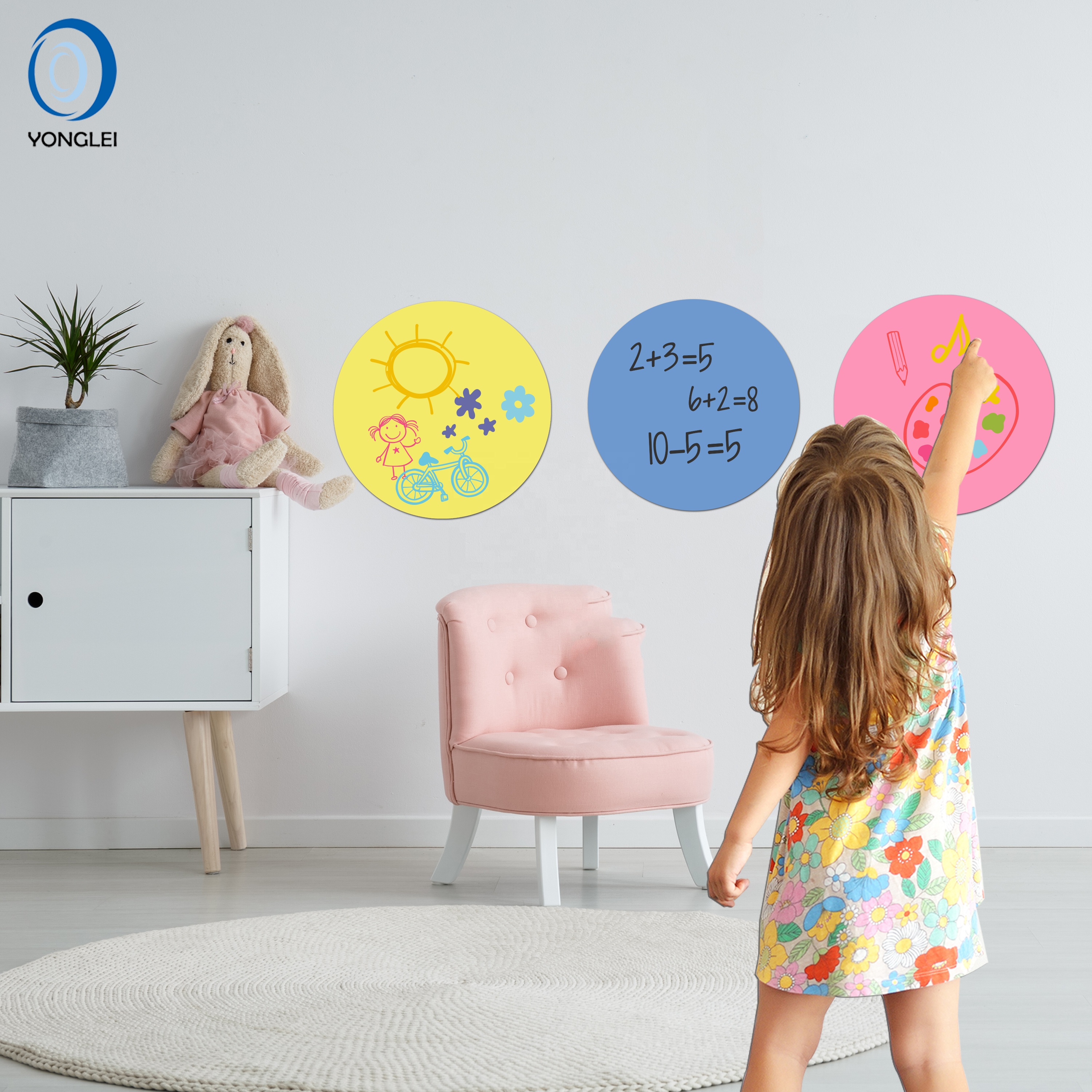 WSR-M1-7 Premium dry erase Настенный декор для детской комнаты съемное настенное украшение для детской комнаты