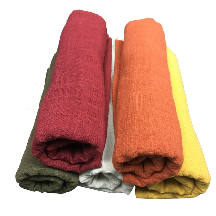 Dress and T-shirt blend dyed cotton linen/linen cotton fabric