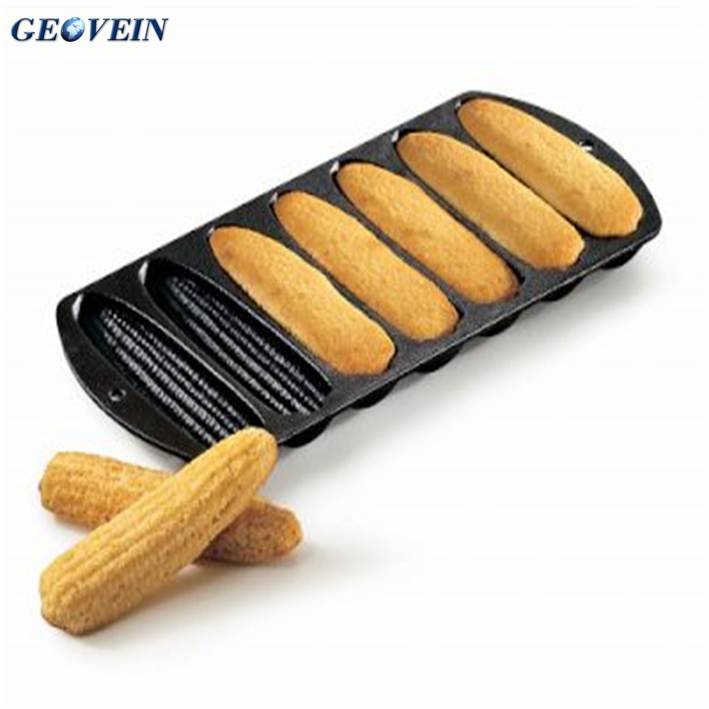 Горячие продажи 7 шт. Кукурузы Формы для выпечки чугун muffin лоток