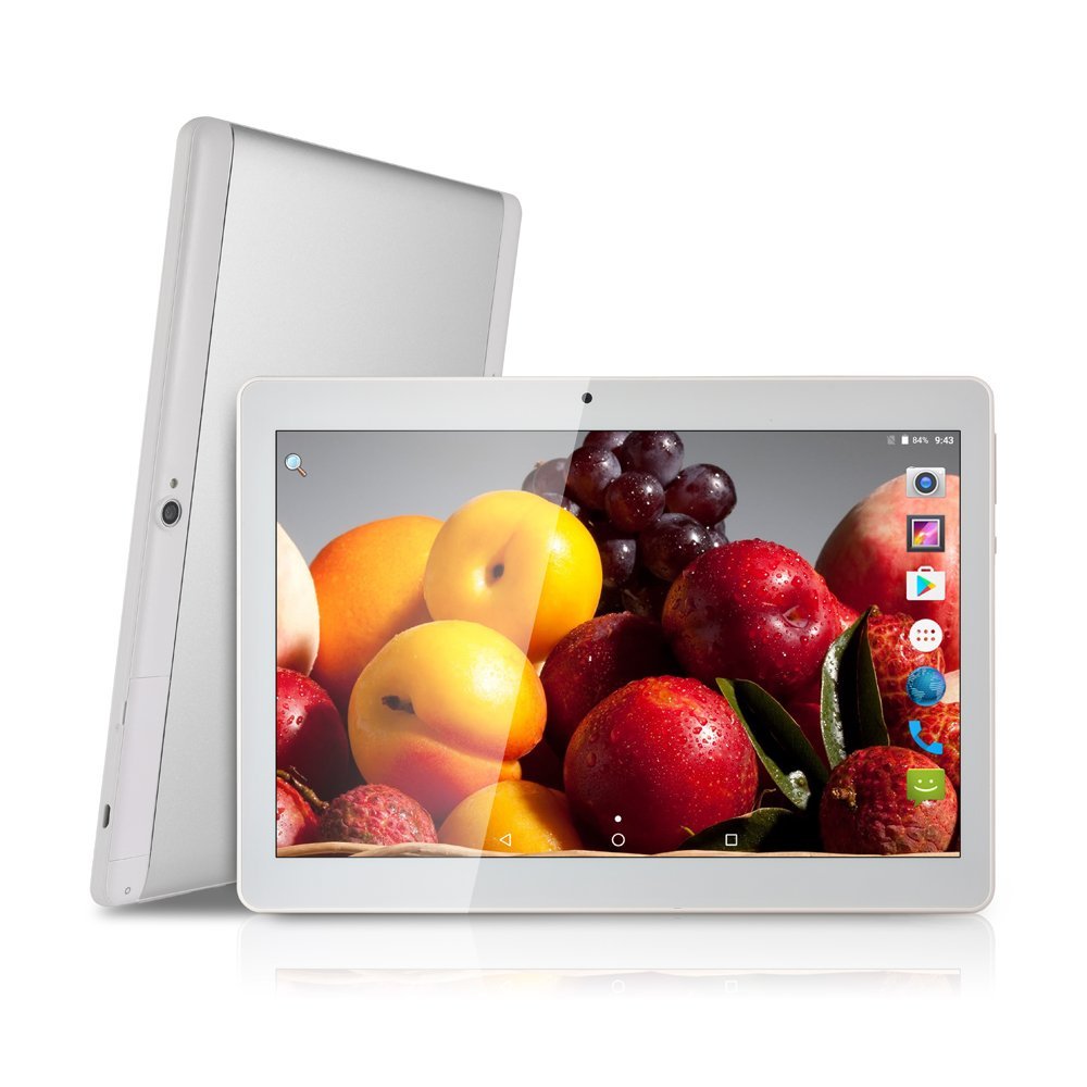 Планшетный ПК 10 дюймов Android 6,0 1280x800 экран с 3G, Wi-Fi и BT