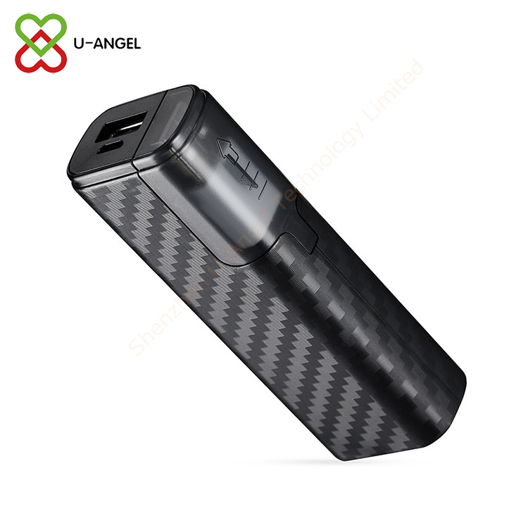 promotional compact mobile charger 2500mAh power bank box with Type-C adaptor