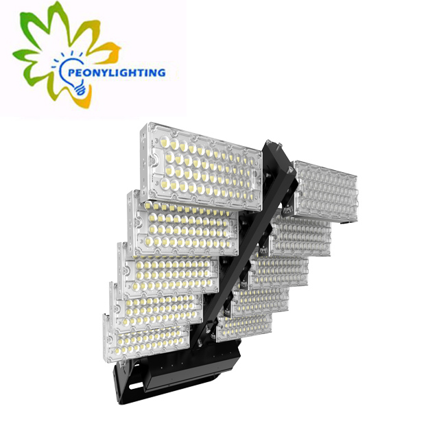 5050SMD 160LM/W adjustable led stadium sports flood light 1200W ,high mast light with 5- 8years warranty