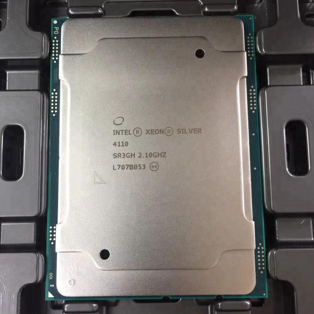 Оригинальный новый процессор Intel Xeon Silver 4110 (11M кэш, 2,10 ГГц) CD8067303561400 SR3GH