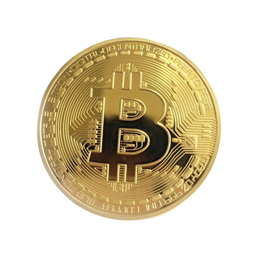 Оптовая продажа позолоченные Bitcoin бит криптовалюта монета для сувенир
