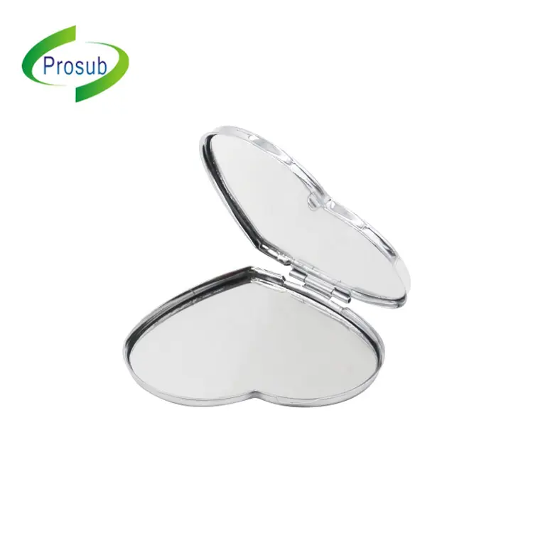 Diy Printable Sublimation Folding Metal Compact Cosmetic Decorative Pocket Mirror