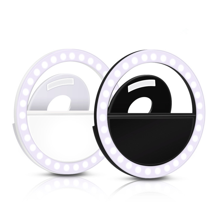 Clip on 36 Led Ring RK12 Beauty LED Flash Selfie Light for All Mobile Phones