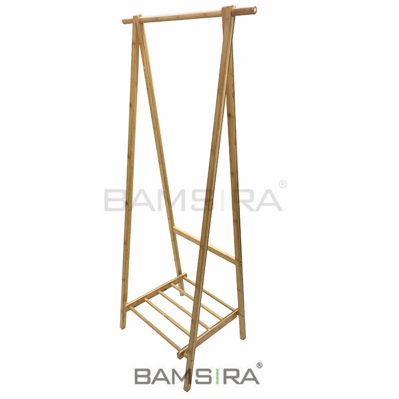 Portable Clothes Rail Towel Rack With Shoe Rack