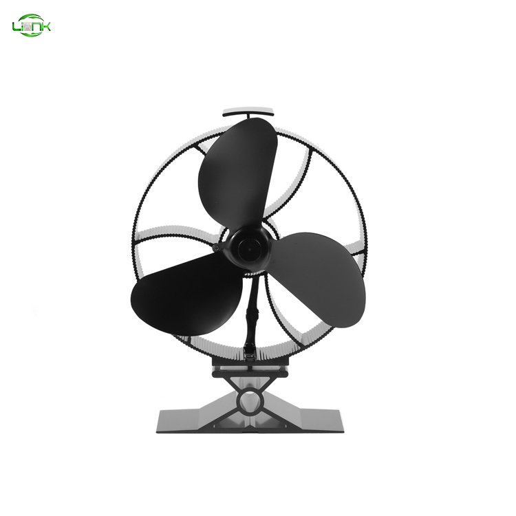 Ultra Quiet Wood Burning Pellet Stove Top Fan 3 Blades Silent Ecofan Fireplace Sets Accessories