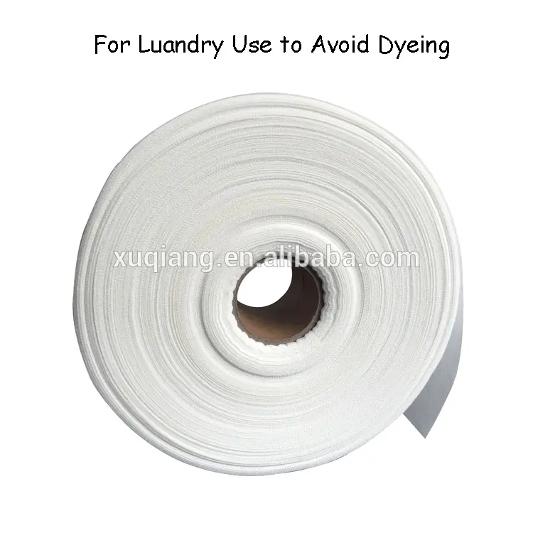 Jumbo Roll Disposable Nonwoven Fabric For Laundry Use Catch Color Avoid Dye