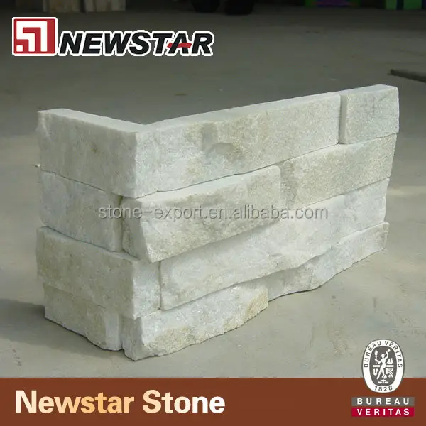 Natural quartzite stone bricks