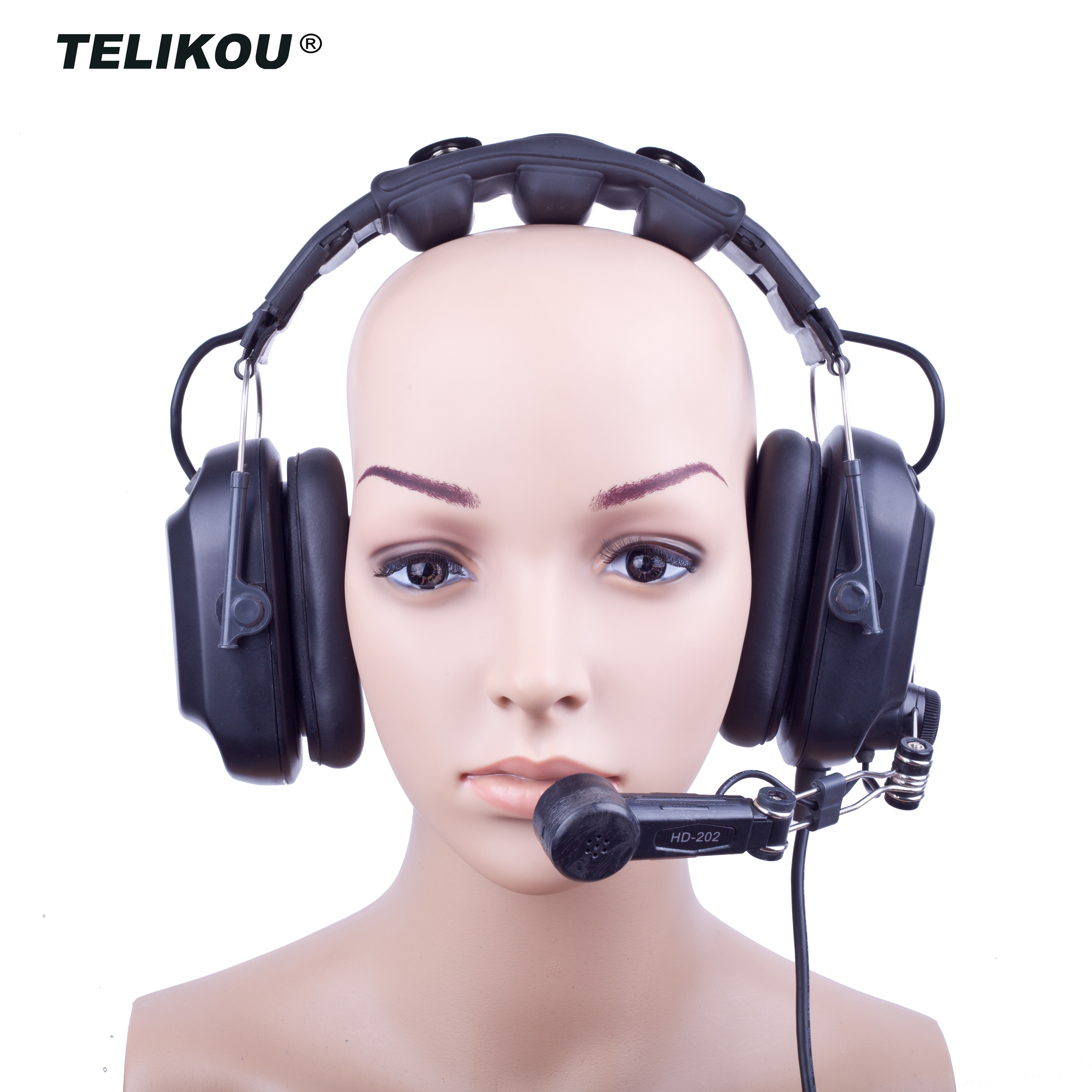 2018 Telikou HE-202 двухушная гарнитура Вещательное оборудование