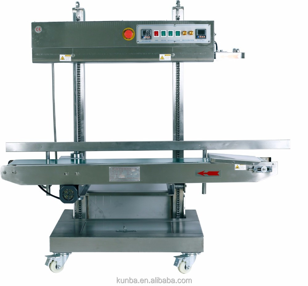 CBS-1100V heavy duty модель из хромистой нержавеющей стали для непрерывный уплотнитель диапазона машина для непрерысной герметизации пластиковых мешков машина