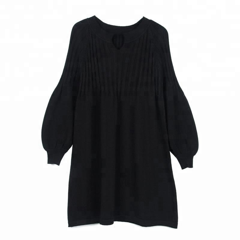 P18B055BE holiday modern high end cashmere quality cable design v neck special sleeve maternity dress clothes