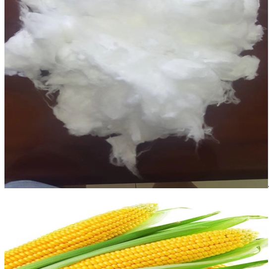 China Factory High Quality 1.5D38MM PLA Corn staple fiber use for spinning nonwoven filling