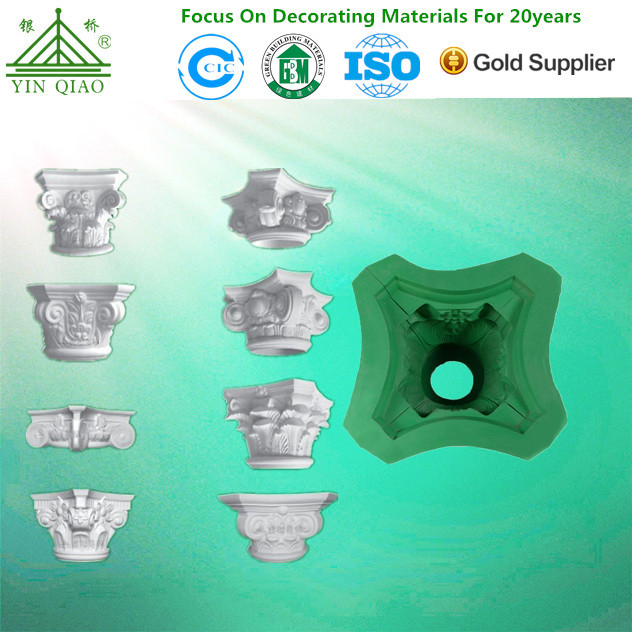High Quality Durable Gypsum Plaster Roman Pillar Column Fiberglass Mould