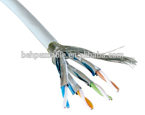 Горячая продажа экранированный S/FTP Cat8 медный Ethernet кабель Поддержка сети 24G/40G BASE-T скорость