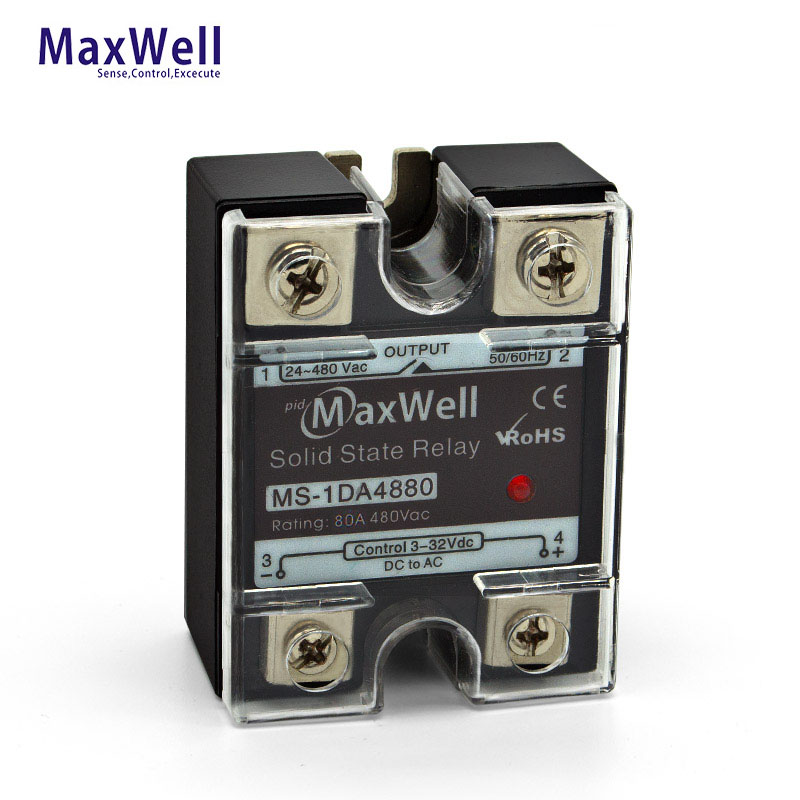 MaxWell MS-1DA4880 dc control ac твердотельное реле 80 amp