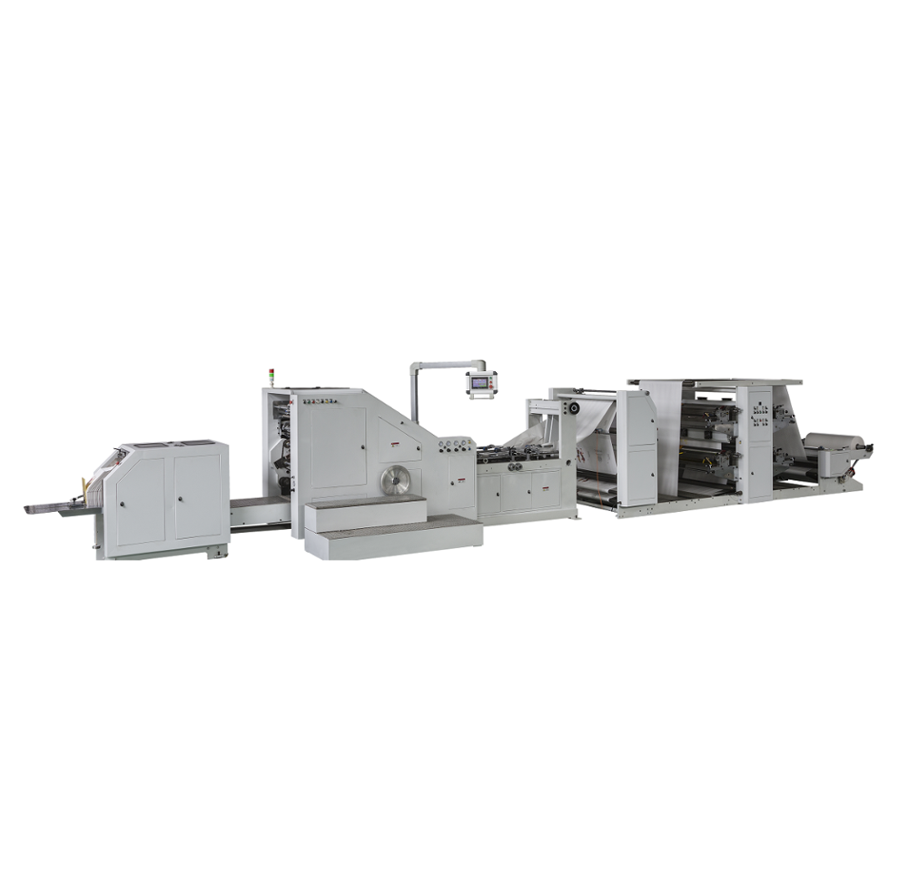LSB-320XL + LST-21100/41100 Ruian Лилин машин коричневый крафт-бумажный мешок делая машину с гибким принтер