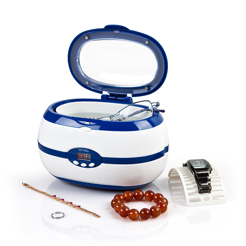 600ML VGT2000 Household Digital Ultrasonic Cleaner for Eyeglasses Jewelry CD Dental FMX-3