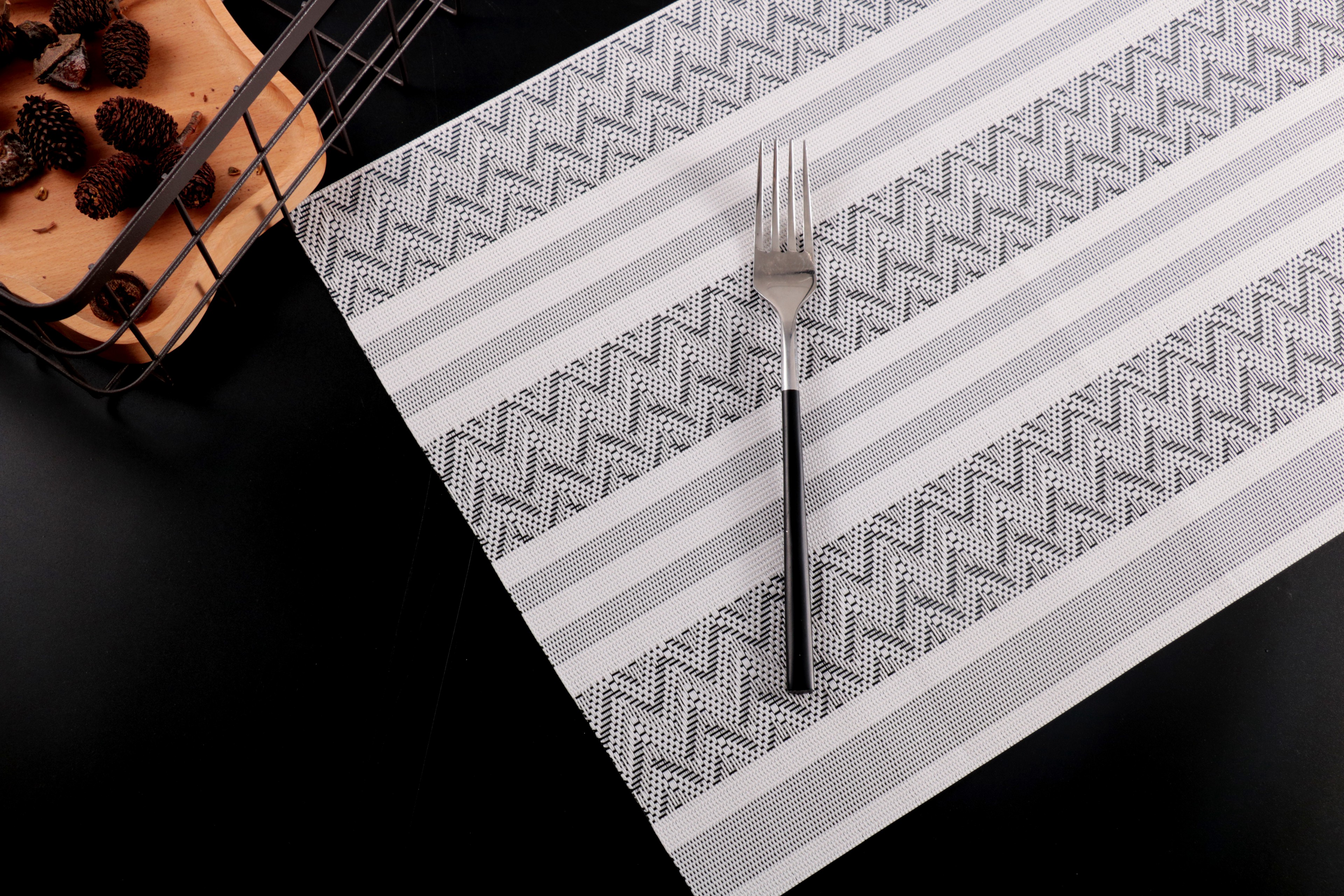 Tabletex basketweave Винил Placemat Coloful ПВХ тканые место коврики винил моющиеся Рождество Placemat ПВХ для кухня ужин коврики