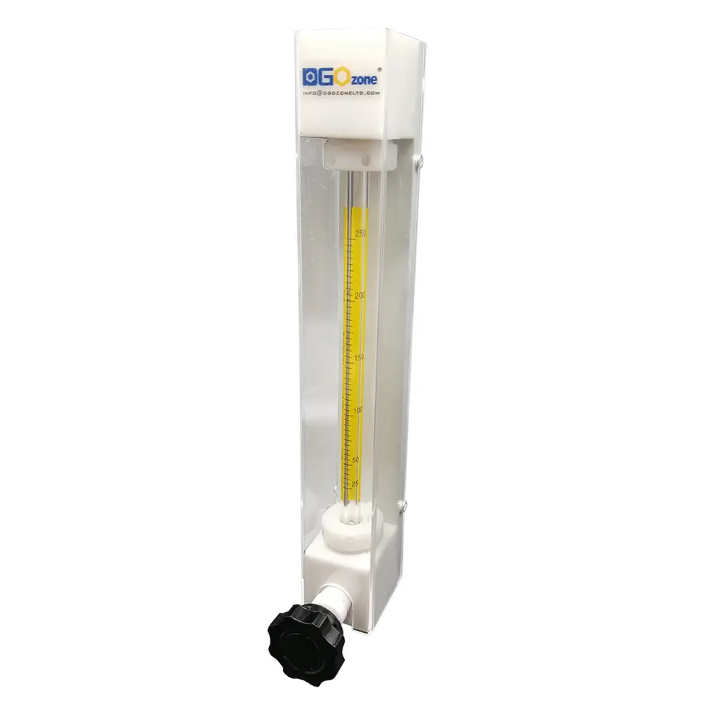 4L ozone flow meter PVDF ozone resistant flow meter customized flow meter 4 lpm ozone meter