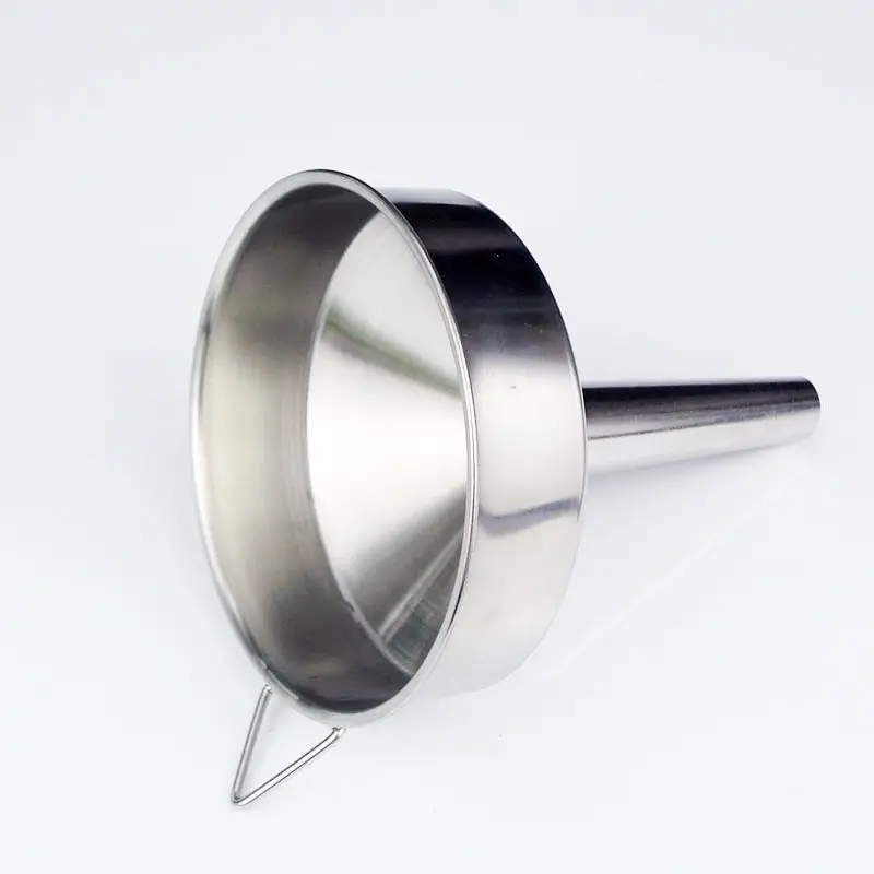 stainless steel funnel with removable strainer /metal funnel in different size