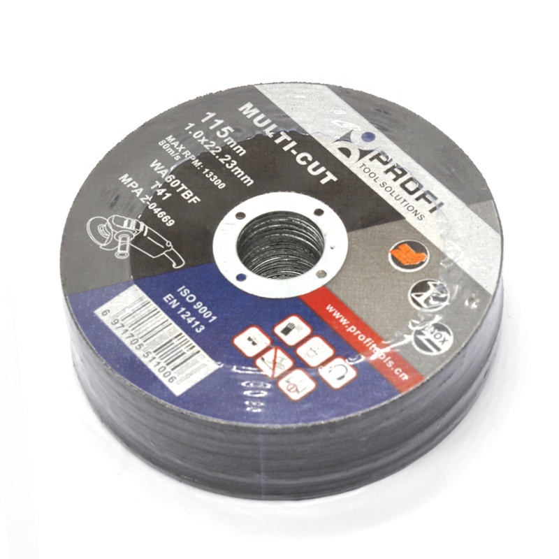 EN12413 115 x 1.0 x 22.23MM THICKNESS ABRASIVE CUTTING WHEEL FOR METAL, INOX, BRICK