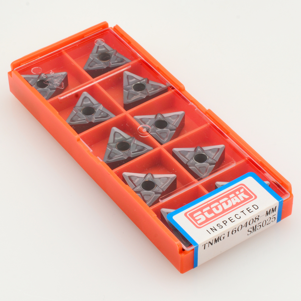 SCODAK CNC Indexable Carbide inserts TNMG160408 SM5025 for stainless steel 304