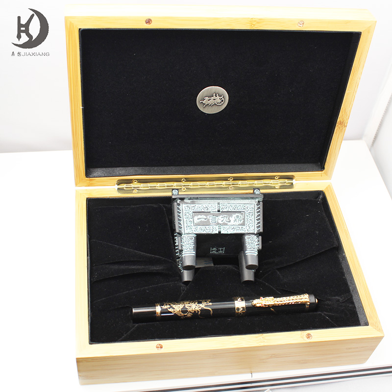 High End Jinhao Ручка роскошный тяжелый металл дерево Дракон ручка
