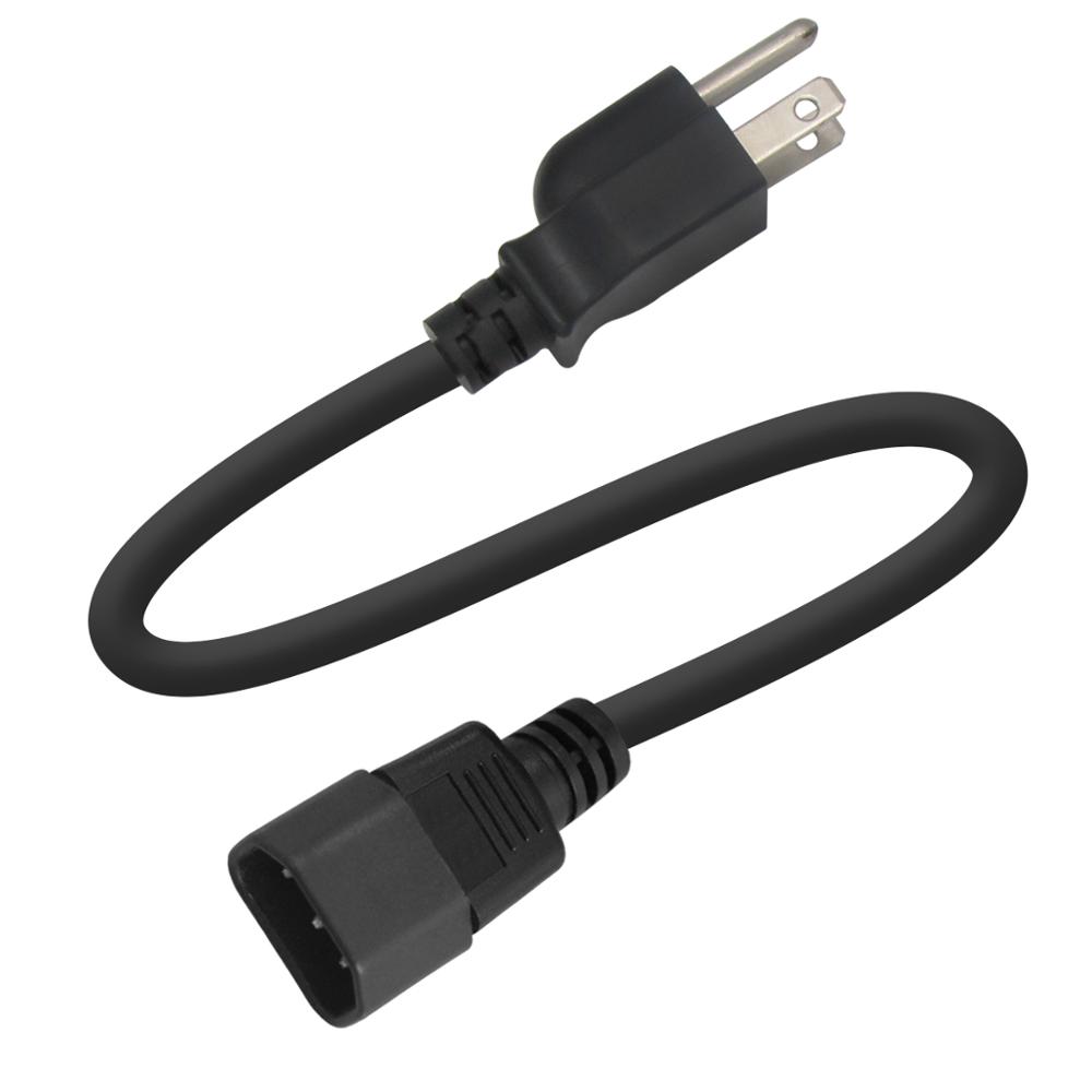 Американский 3pin Iec C14 штекер C13 гнездо Nema 5-15p C13 320 C14 штекер 3 prong удлинитель Us 3 круглый штырьковый кабель переменного тока 110 в шнур питания