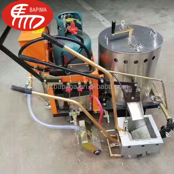 All in one flat line and raised line marking/coating powder marking machine