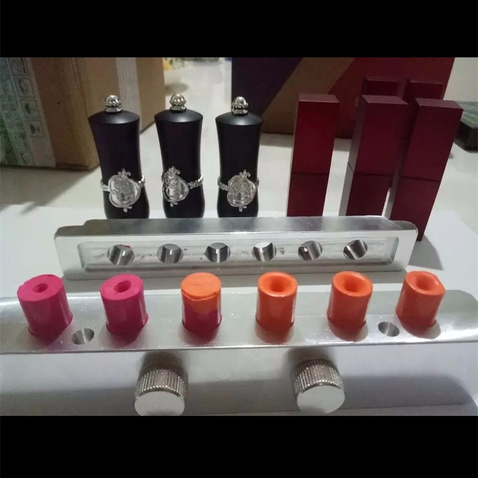 10cavities 12cavities cosmetic 11.8mm 12.1mm 12.7mm lipstick filling molds manual mould