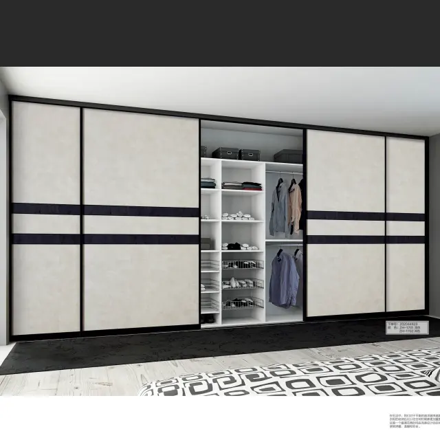 European standard home furniture sliding clothes wardrobe