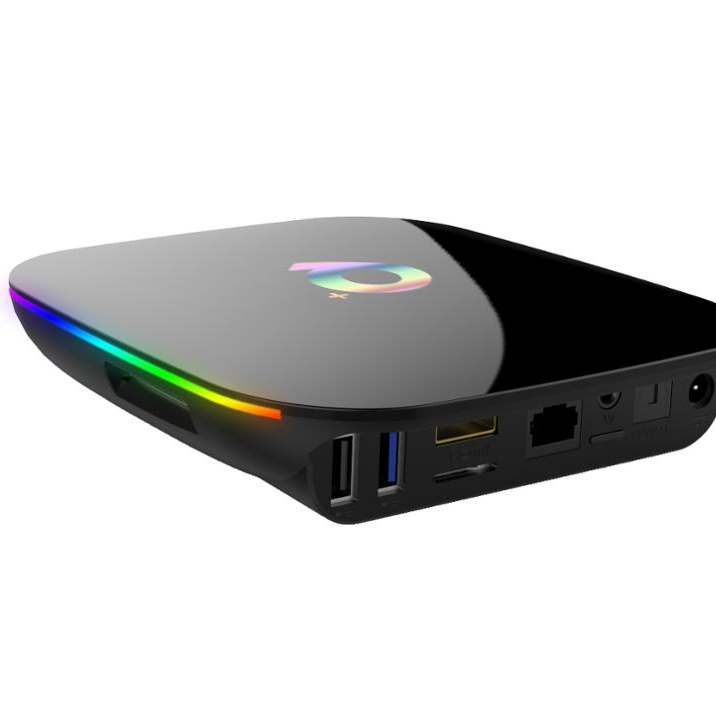 [Allwinner H6 ] Android 9,0 TV Box Q плюс H6, 4 Гб оперативной памяти, 32 Гб встроенной памяти, четырехъядерный цессор ТВ приставка 4k Q + Декодер каналов кабельного телевидения компьютерной приставки к телевизору