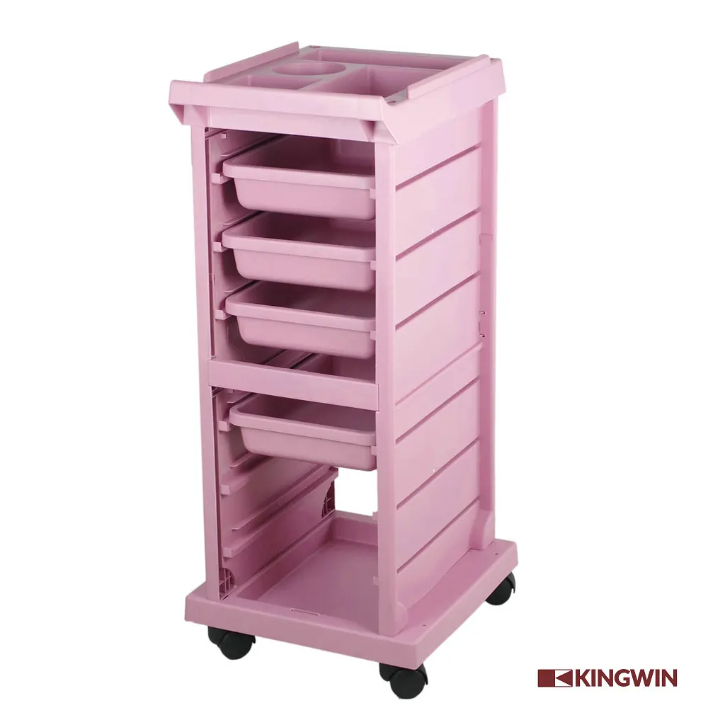 pink beauty salon trolley, salon furniture equipment trolley hairdresser pink