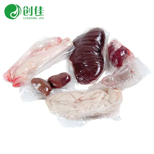 transparent coloured red blue white plastic biodegradable food packing shrink wrap