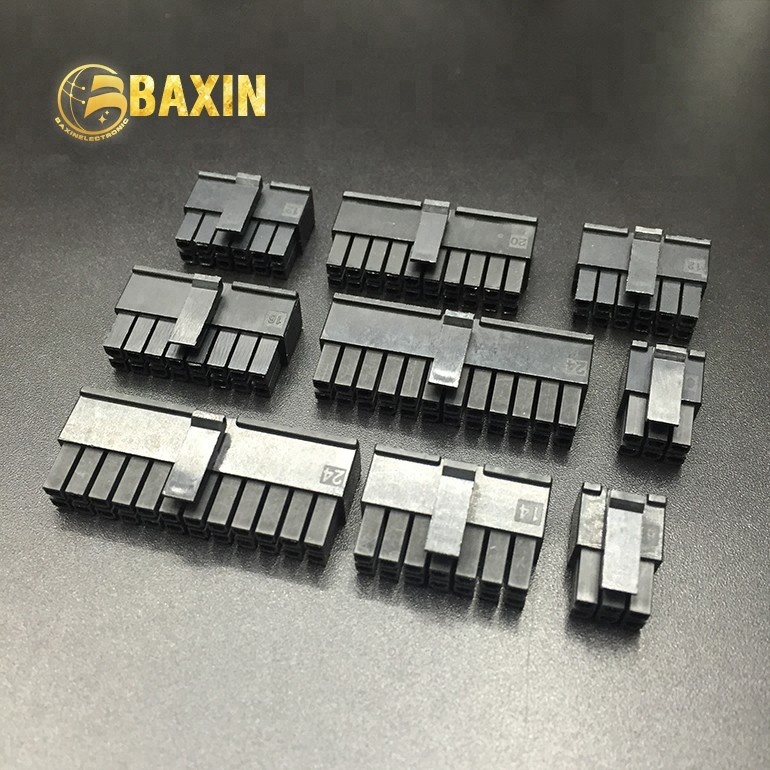 Альтернативный черный мини-коннектор molex 3,0 с шагом 43025 мм