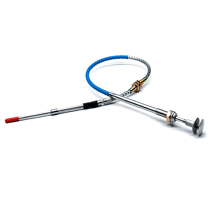 High Temperature Resistance Universal Locking Control Cable Head Button Type With Optional Fitting