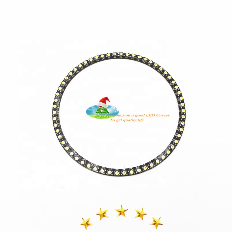 Sk6812 кольцевые цифровые светодиодные кольцевые светильники pxiel rgbw кольцевые светильники черные светодиодные