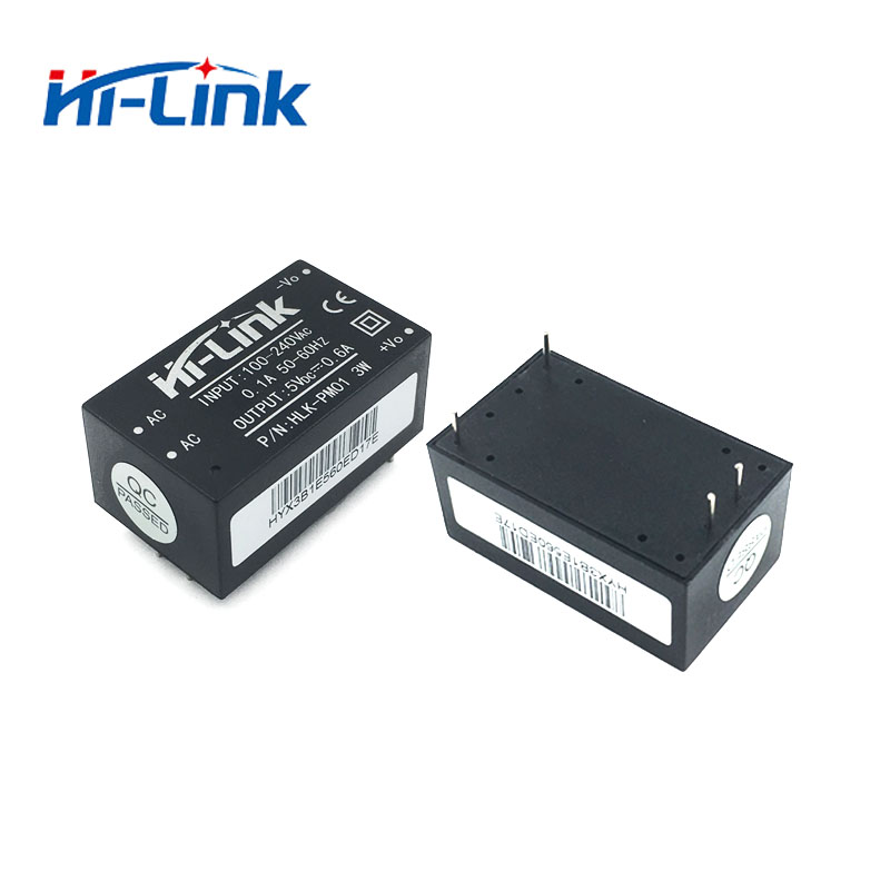 220 V к 5V3W 600mA изолированный AC DC модуль питания HLK-PM01