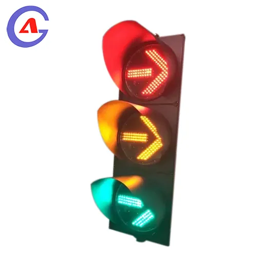 EN 12368 Certificate 200mm Red Amber Green Arrow LED Traffic Signal Head