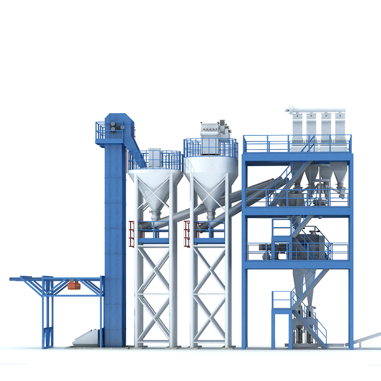 Excellent function ceramic tile binder dry mix plaster mortar manufacturing plant