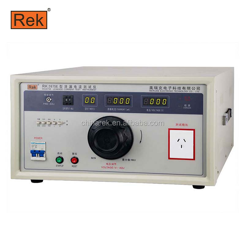 REK 5000VA AC 250V ток утечки тестер RK2675E ток тест 2/20 мА Настольный ток утечки тестер