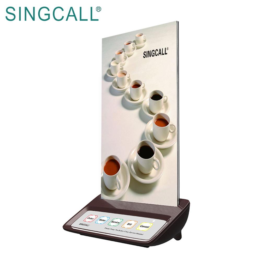 SINGCALL Pagers 5 Keys Button Wireless Waiter Call System