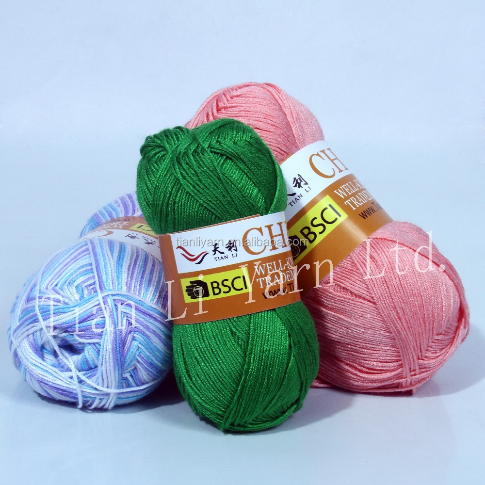 Hand kintting yarn on ball 50%Bamboo 50%Acrylic yarn TL-29
