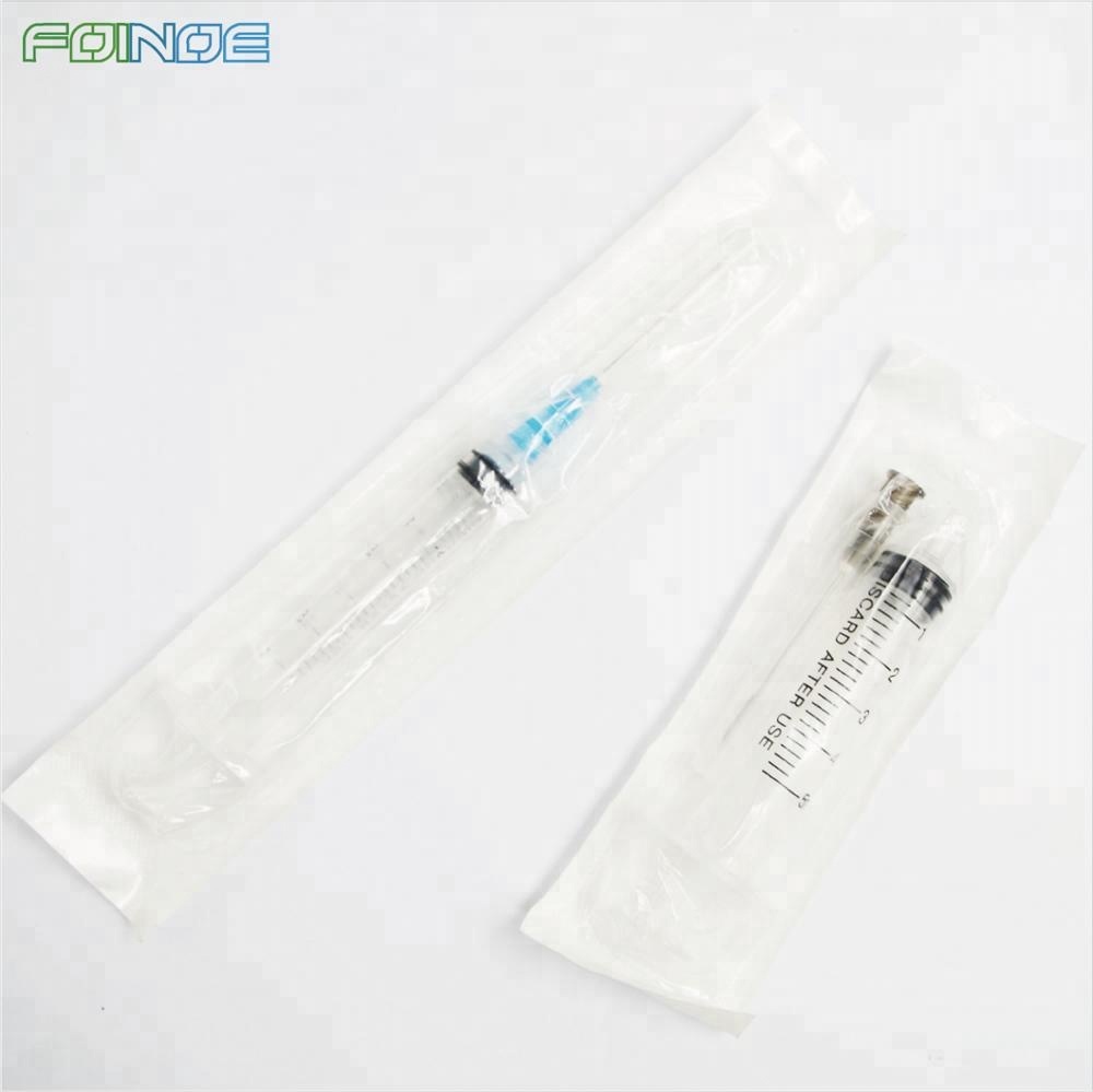 China customizable 1ml 3ml 5ml medical grade plastic disposable syringe