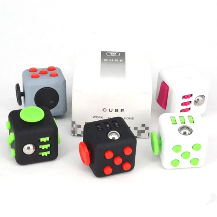 Colorful Mini Fidget Cube Finger Toys Pressure Relief Puzzles Magic Cubes Anti Stress Multi-Function Fidget Cube