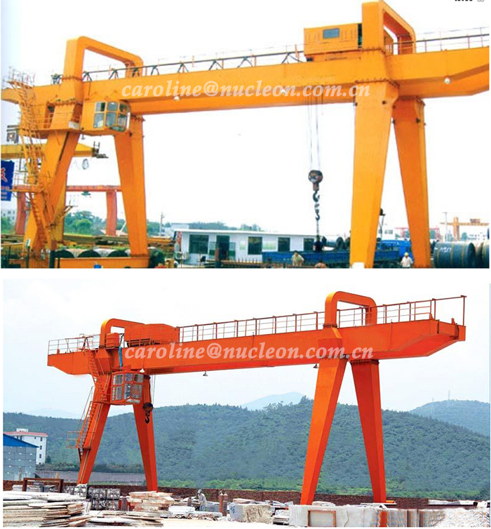 Купить тяжелый 32t 50 ton 100 ton 200ton 300ton span 30m с двумя крючками на рельсах, установленными балками, козловой кран из Китая Хэнань