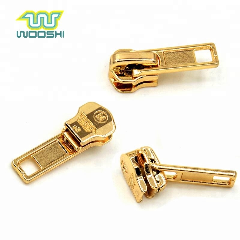 Golden Zipper Slider pull for garment and handbag